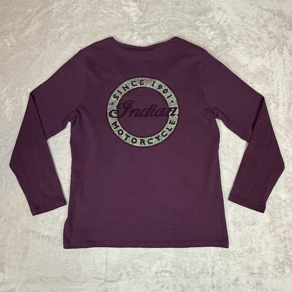 Women's Long Sleeve Logo Tee - Purple